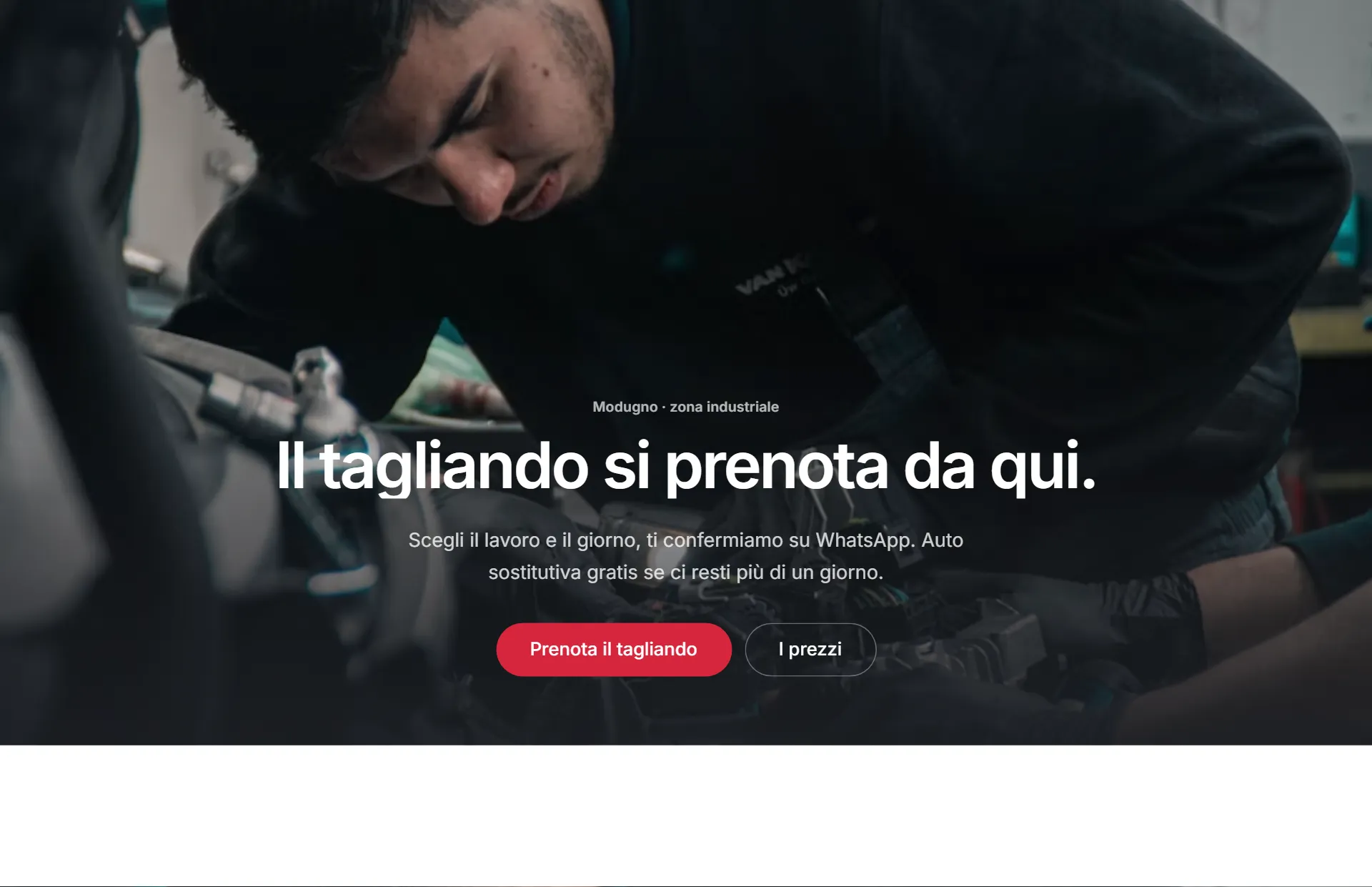 Anteprima del sito Autofficina Delle Rose su computer