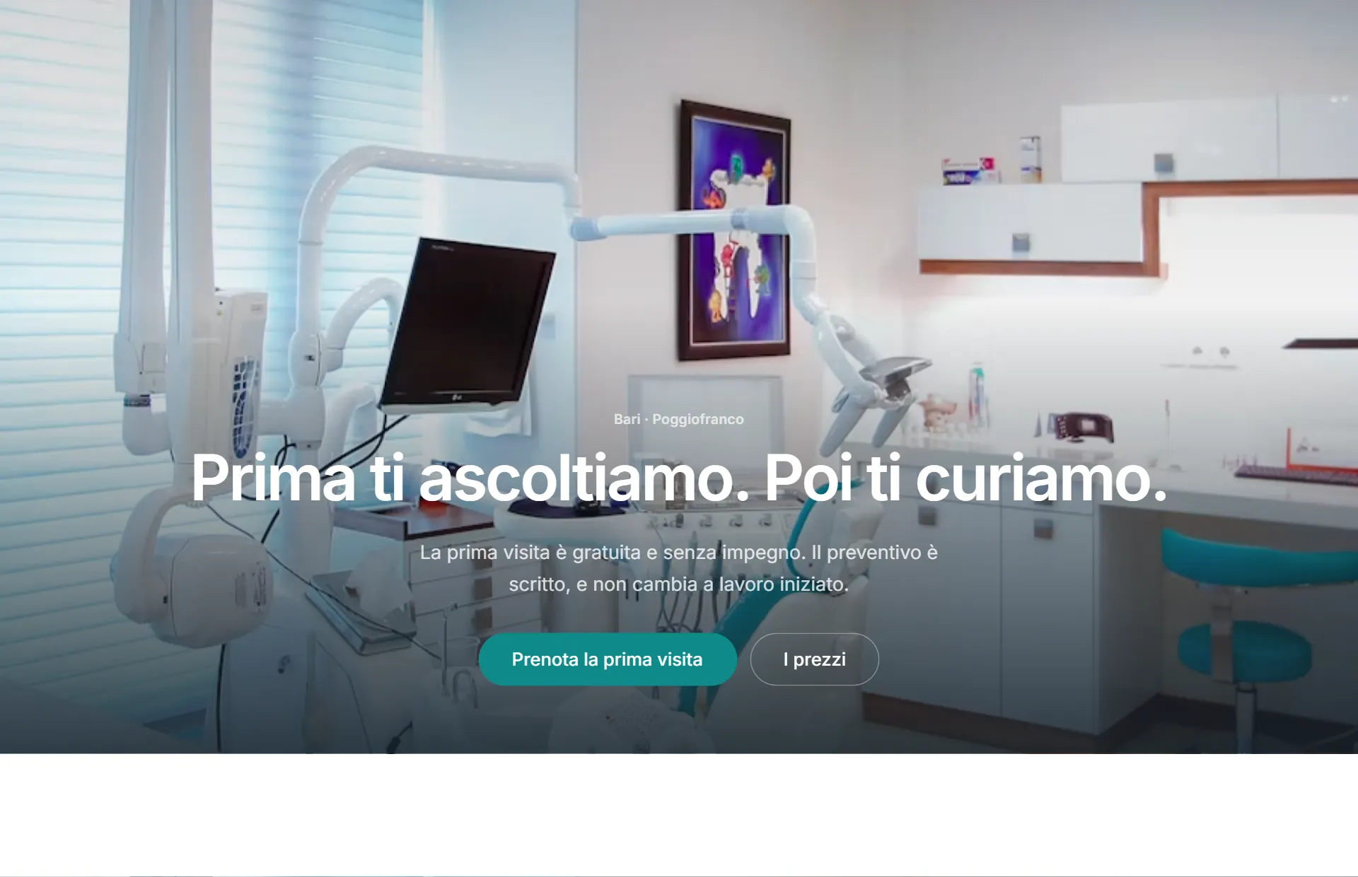 Anteprima del sito Studio Dentistico Lorusso su computer